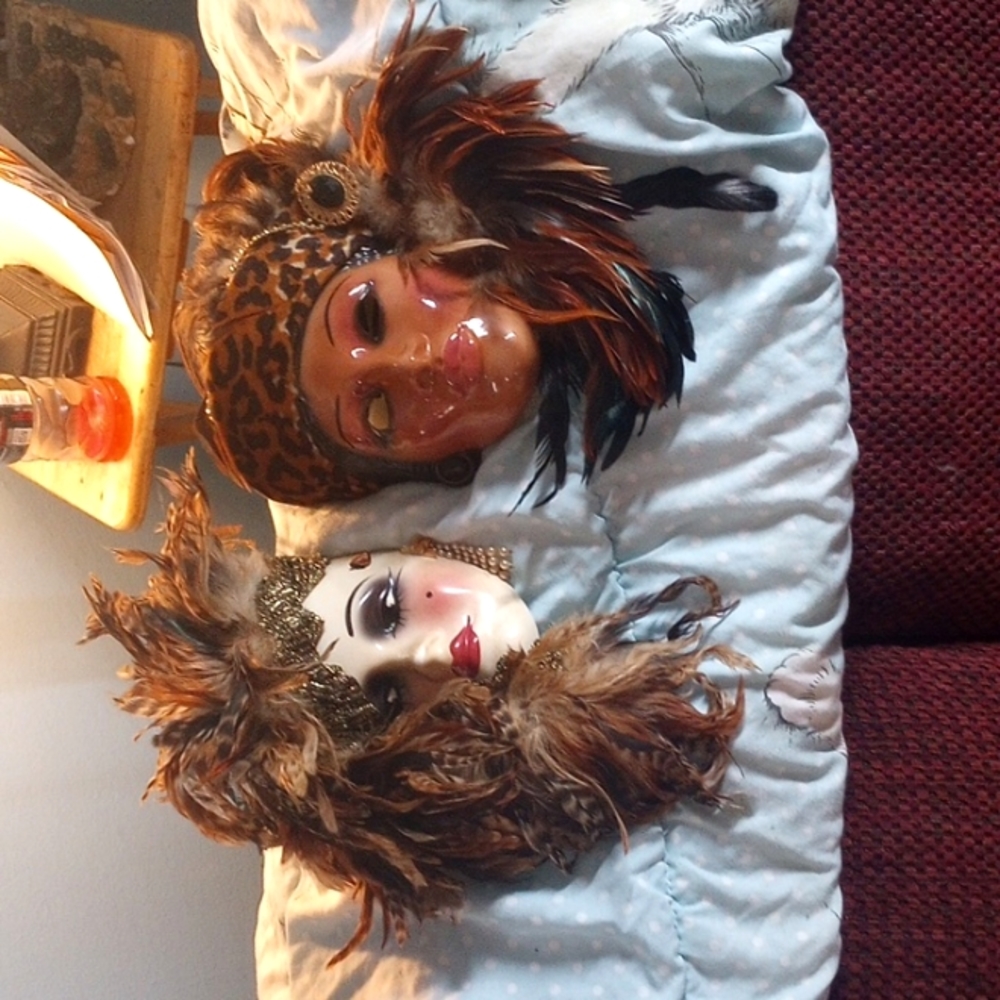 Clay art decorative masks